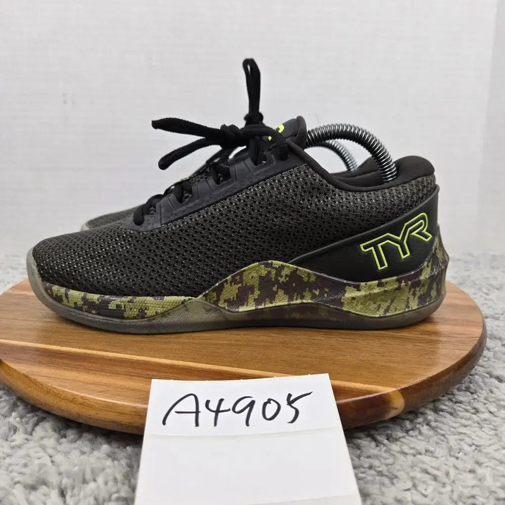 TYR Womens 8 CXT-2 Trainer Black Green Camo Low Top Athletic Gym Training Shoe
